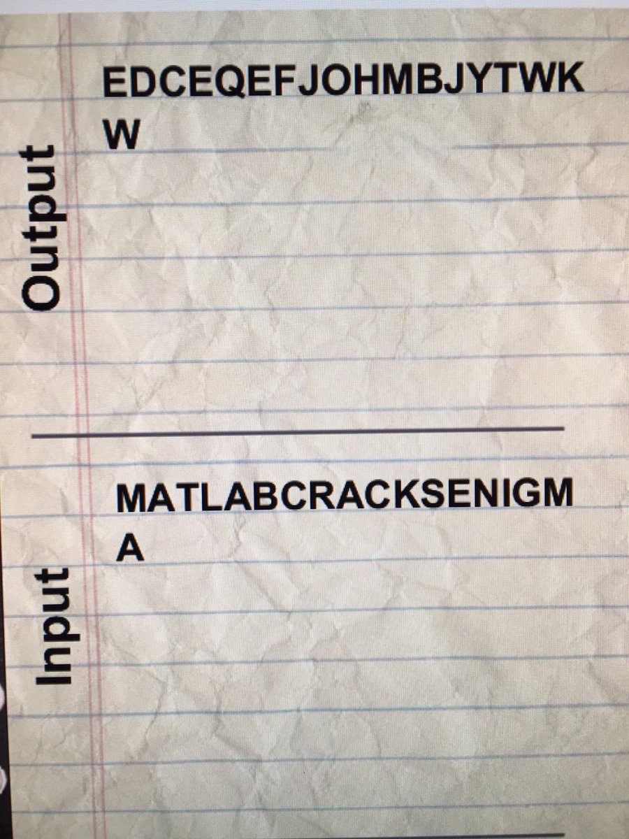 matlablive's tweet image. Did you know there are 1.9x10^100 possible enigma settings? MANY times bigger than the seconds since the Big Bang!#MATLABcracksEnigma #BDS16
