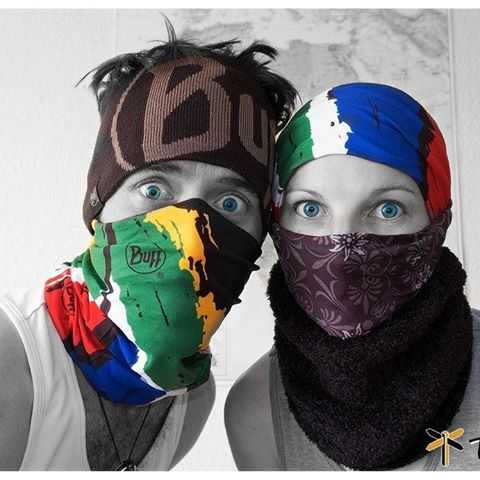 TeamTane2's tweet photo. Having some fun getting ready to weather the African Summits with gear from our newest sponsor @Buff_ZA! #bufflove #flatisboring #BuffEnough https://t.co/p3HgwDYTuB