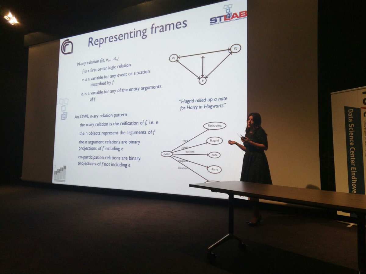 stlab_cnr's tweet image. Today @vpresutti presented her work "#KnowledgeExtraction and #LinkedData: Playing with Frames" at Data Science Center, Eindhoven @TUe_DSCe
