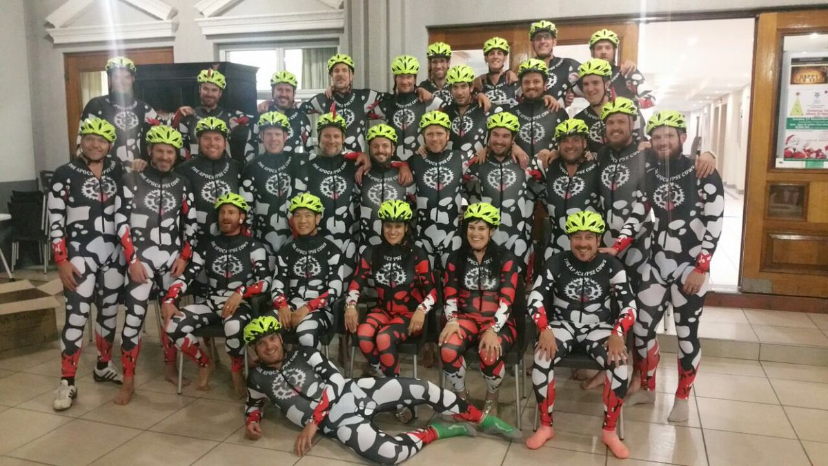 robbyricc's tweet image. The Apocalypse Cow assault attire for the 2016 edition of the #947CycleChallenge has been unveiled. Behold.