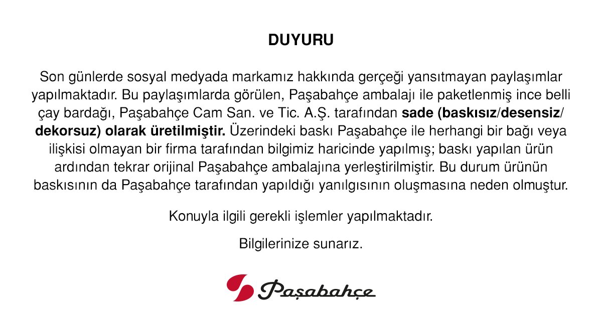 @uluali571 Hassasiyetiniz için teşekkür ederiz. Sosyal medya hesaplarımızdan yayınladığımız duyurumuzu sizinle de paylaşmak isteriz.