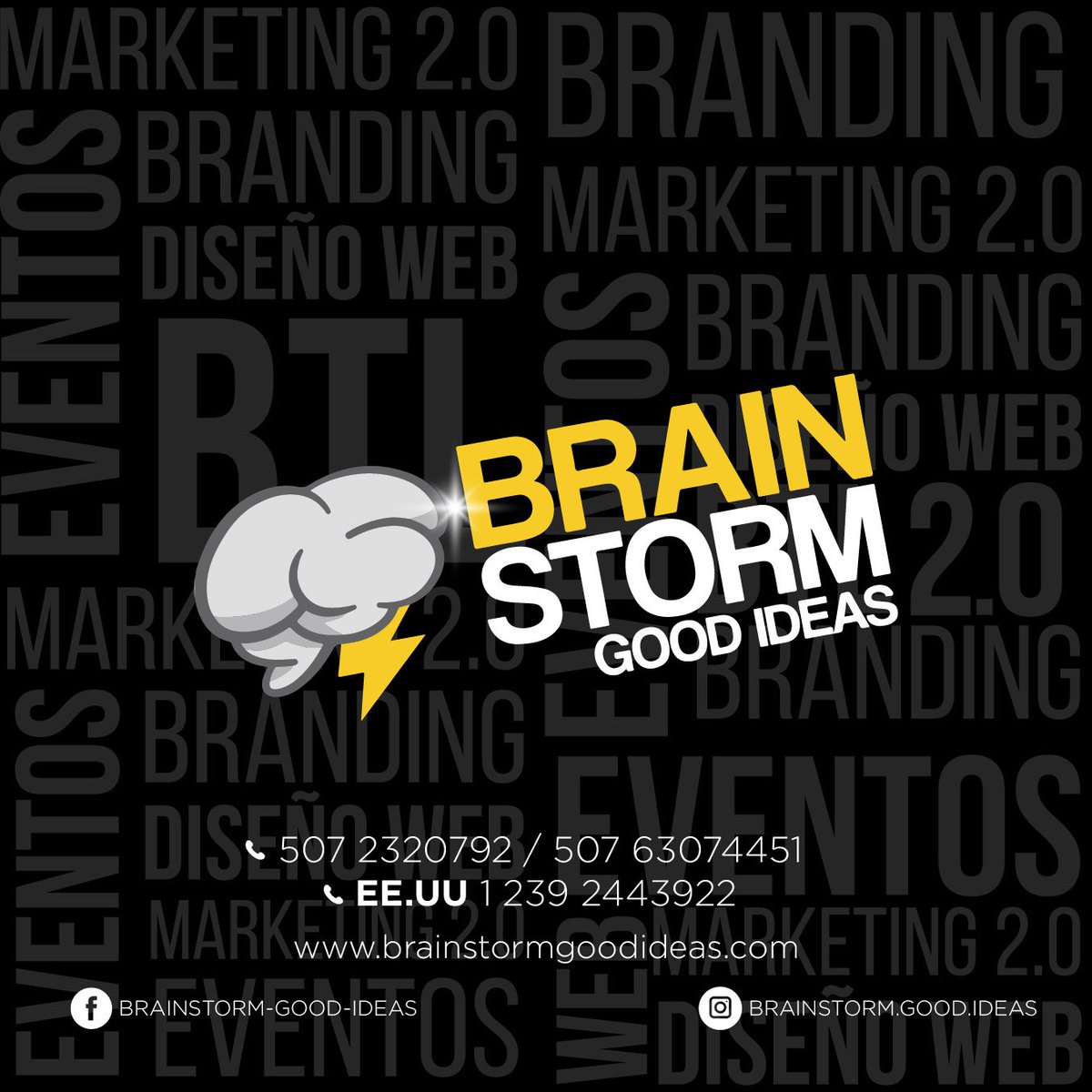 BrainStormGood's tweet image. contáctanos a los tel. ＋507 6307-4451 ＋507 232-0792 o visita nuestro portal web -&amp;gt; brainstormgoodideas.com