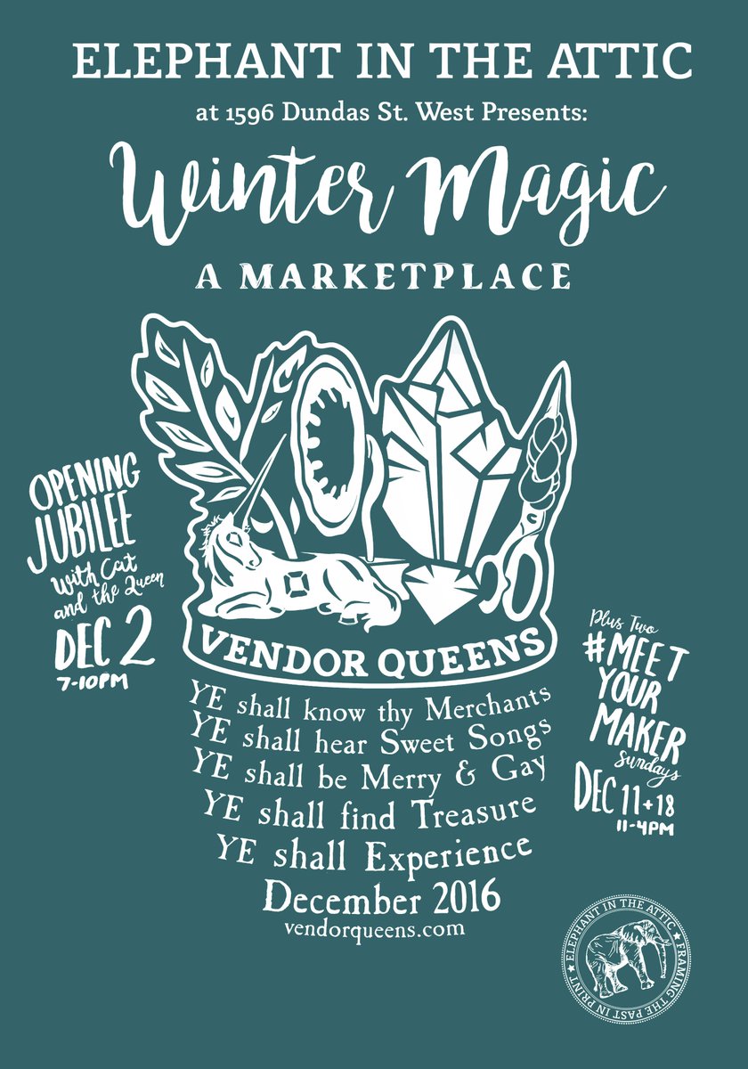 VENDORQUEENS's tweet photo. We're back! Come December 2nd for our opening Jubilee. https://t.co/UhBEl7eUKq