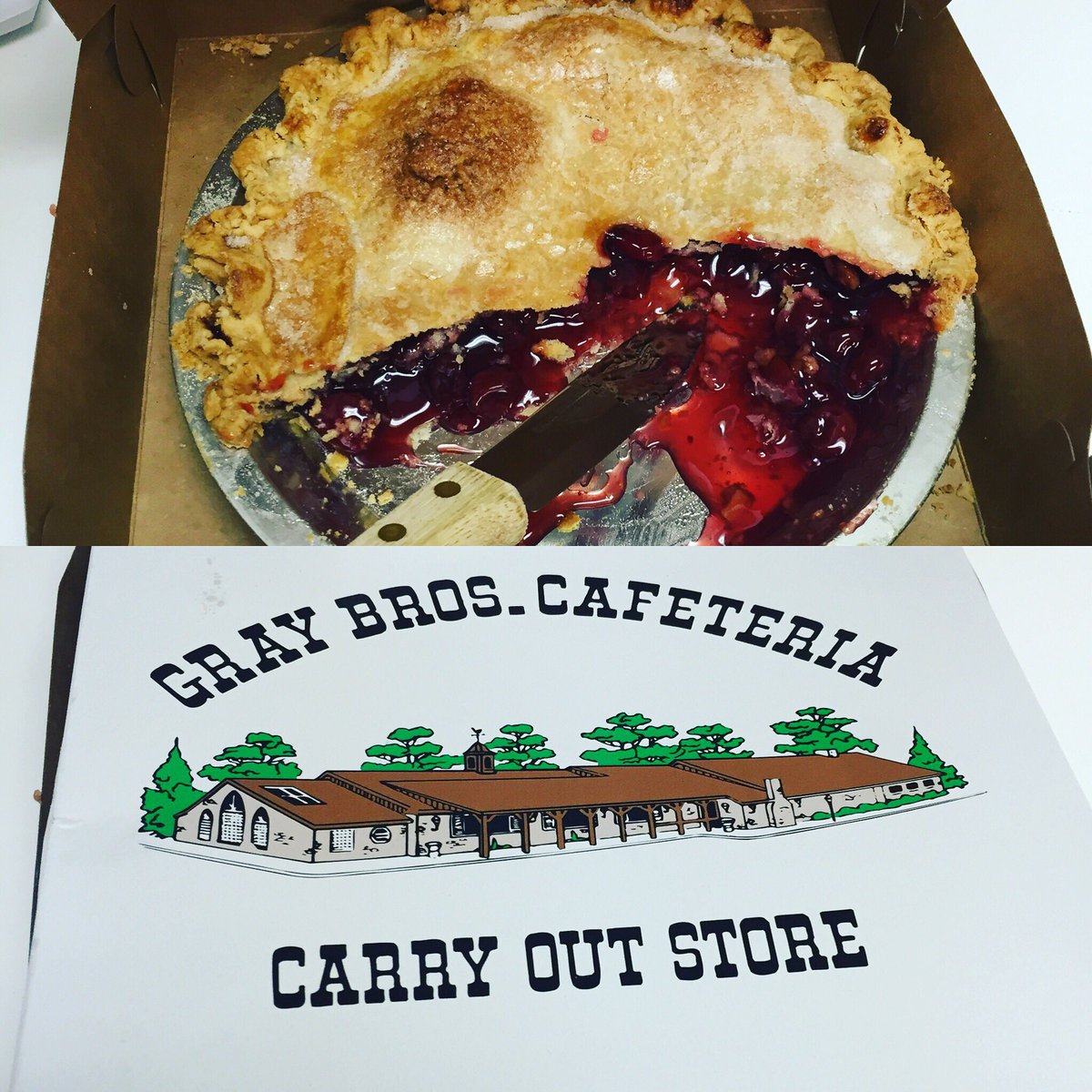 Every Friday lunch at @Borshoff should start with pie. Thx, @CMGIndy! LOVE me some @GrayBrosCafe