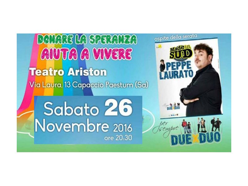 Al #teatro Ariston di #Paestum un bello #spettacolo con Peppe Laurato di @madeinsud_rai paestumeventi.it/teatro-ariston…