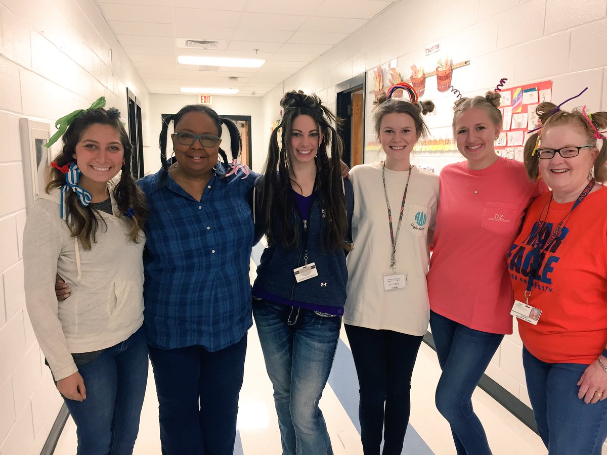It's crazy hair day here at <a href="/DolvinES/">Dolvin ES</a> and our third grade team is definitely looking crazy!