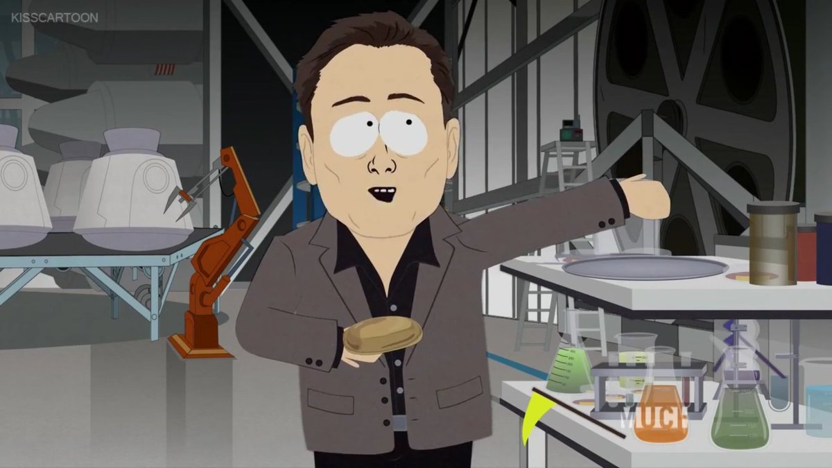 StaciSilverFan's tweet photo. @elonmusk Haha, u'r in South Park again! https://t.co/jMqluVjzmW