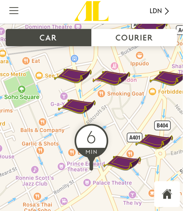 OTLMedia's tweet photo. A great way to maximise a partnership between @AddisonLeeCabs and Disney's Aladdin. Book a magic carpet ride https://t.co/a95lYRWJW5