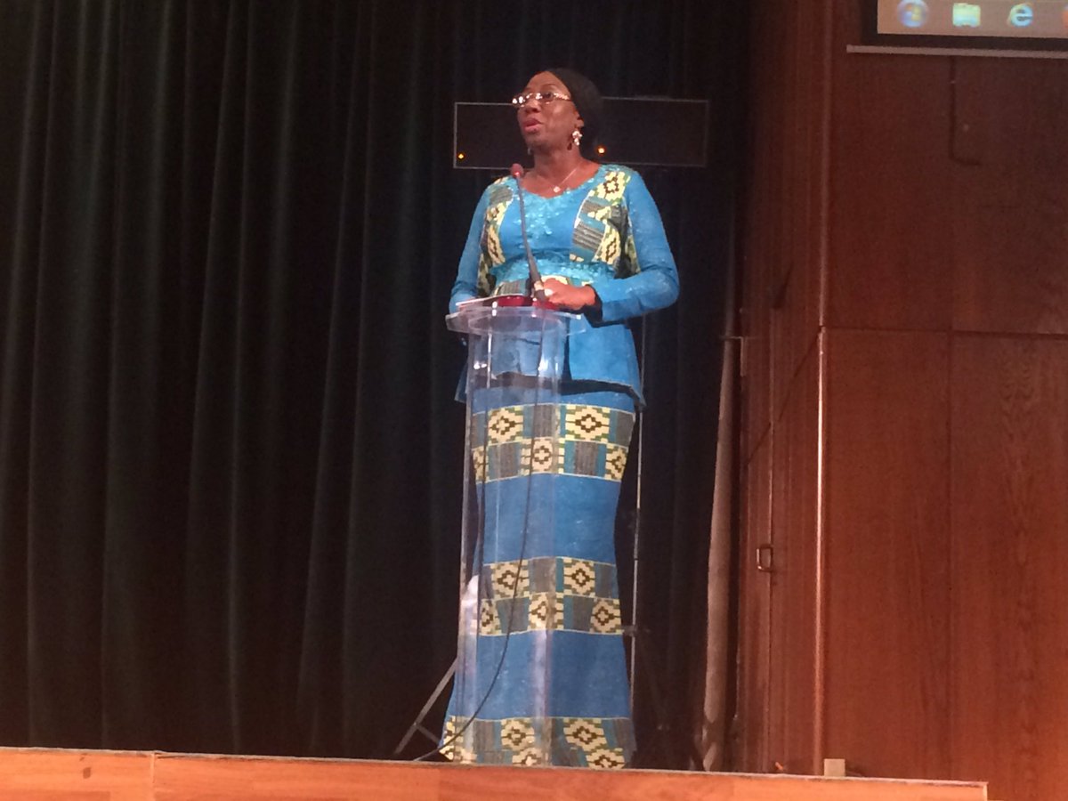iaevg's tweet photo. Mrs Kandia Camara, Minister of Education of Ivory Coast, adresses the delegates @IaevgMadrid2016 #Iaevg2016 https://t.co/DSAxvjyZnt