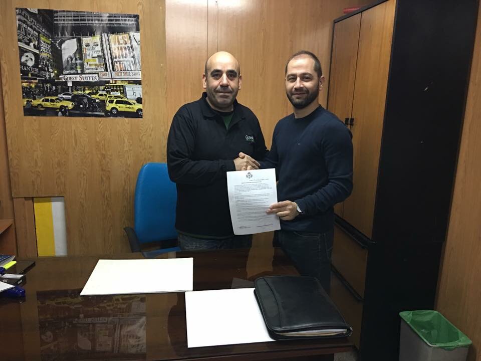 Y como viene siendo tradición firmamos el acuerdo para seguir acompañando Jueves Santo al Señor de La Santa Cena de Hellín.