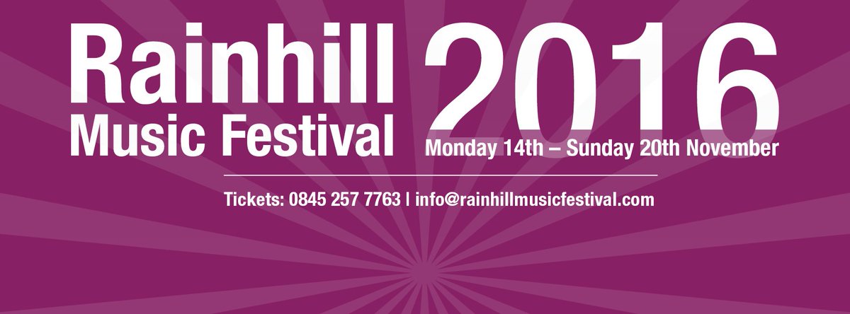 Great weekend ahead! RYMOY tonight, Easy Street Band on Sat and Karl Jenkins Armed Man on Sunday! Tickets; info@rainhillmusicfestival.com