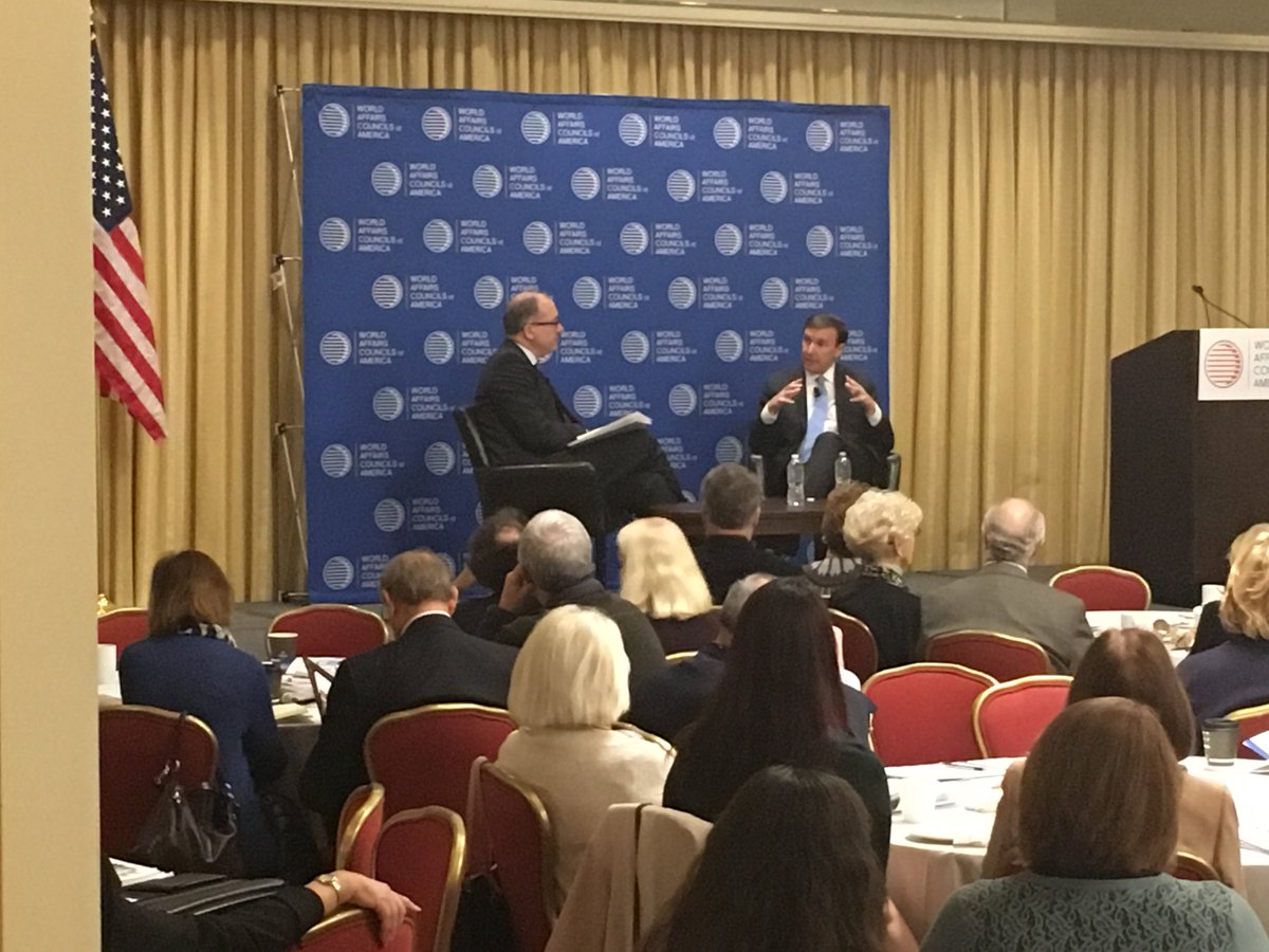 WACAmerica's tweet photo. Honored to host @ChrisMurphyCT this morning for a great breakfast discussion on American foreign policy #WACA2016 https://t.co/y13pQbWeeM