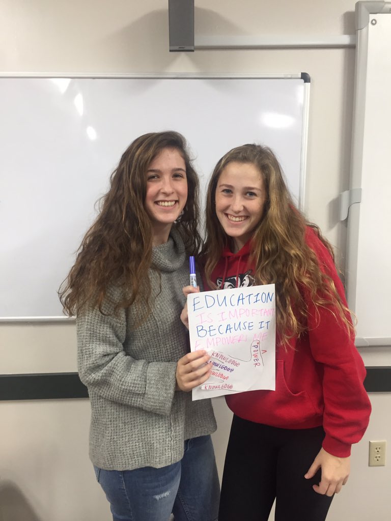 Sisters celebrate why education is important!