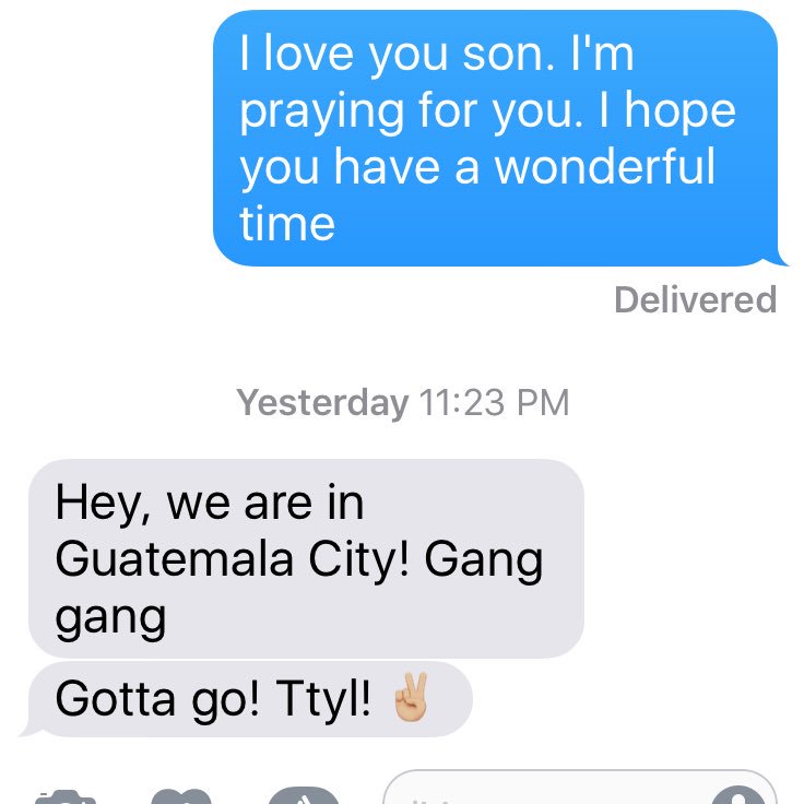 marcieamaro's tweet photo. When your son sends you a text from Guatemala... #myson #proudmomna #amaroadventures ❤️❤️ https://t.co/s2uTR2jkxb