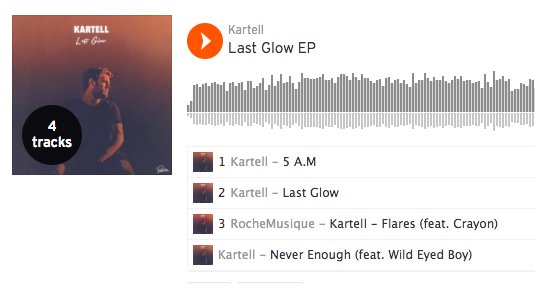 kartellmusic's tweet photo. The EP is now on Soundcloud  #LastGlow cc @RocheMusique https://t.co/0rGpr7FbEL https://t.co/4okyyKLXy8