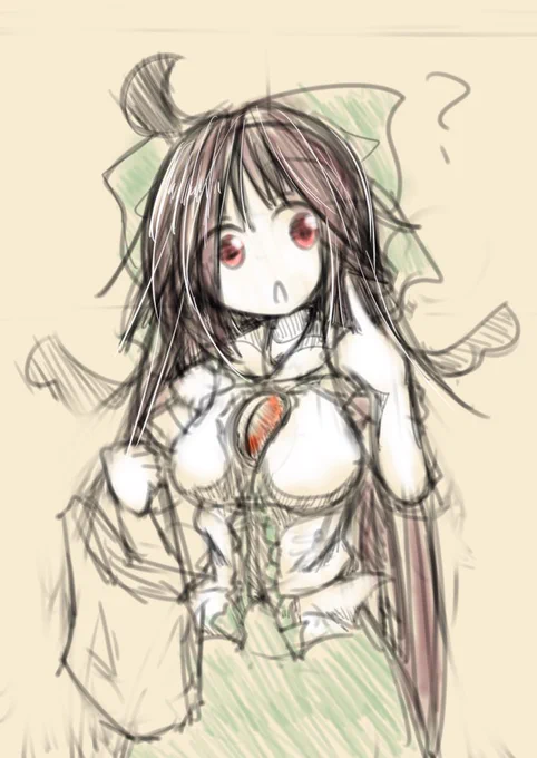 #深夜の真剣お絵描き60分一本勝負 うつほ