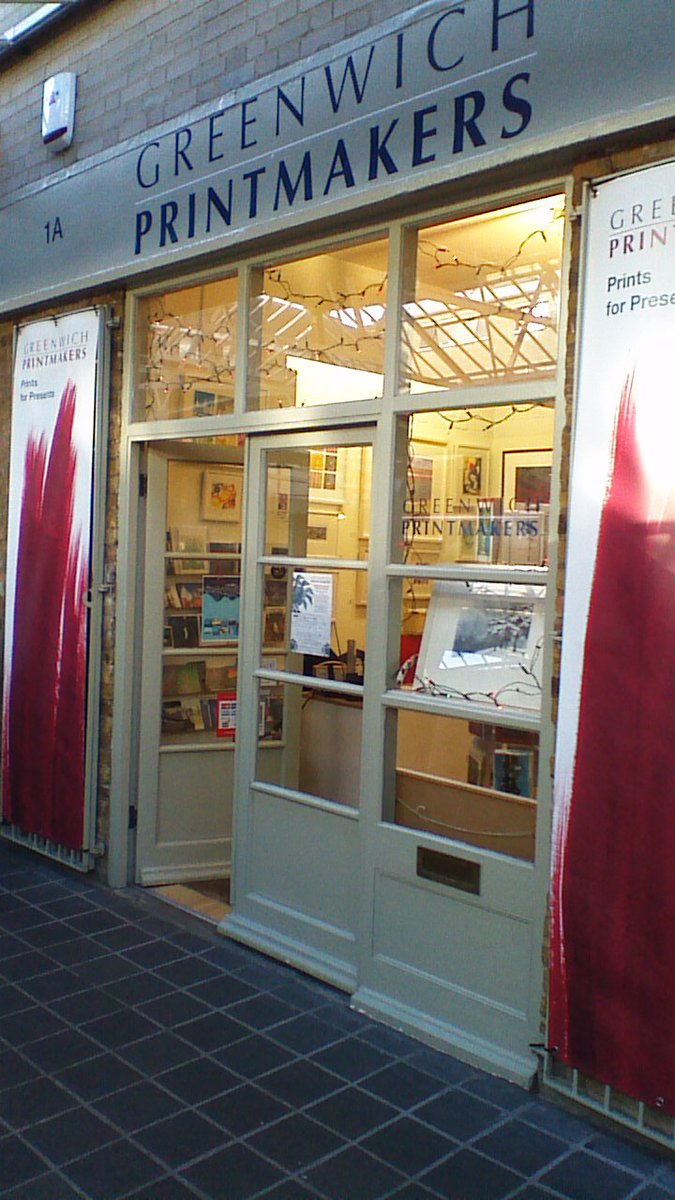 Greenwichprints's tweet image. Banners are up!! PV Tonight come and join the artists @Greenwichprints gallery for Wine, Minced Pies and Art