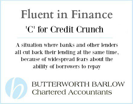 ButterworthBar's tweet photo. This week's #FluentInFinance is 'C' for Credit Crunch https://t.co/mi1AmLR0Dy