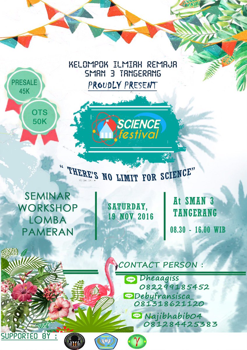 ayo untuk besok masih bisa daftar tiket OTS loh.. kapan lagi 1 hari ada 4 kegiatan.. yuk segera daftar, ditunggu kehadirannya :)