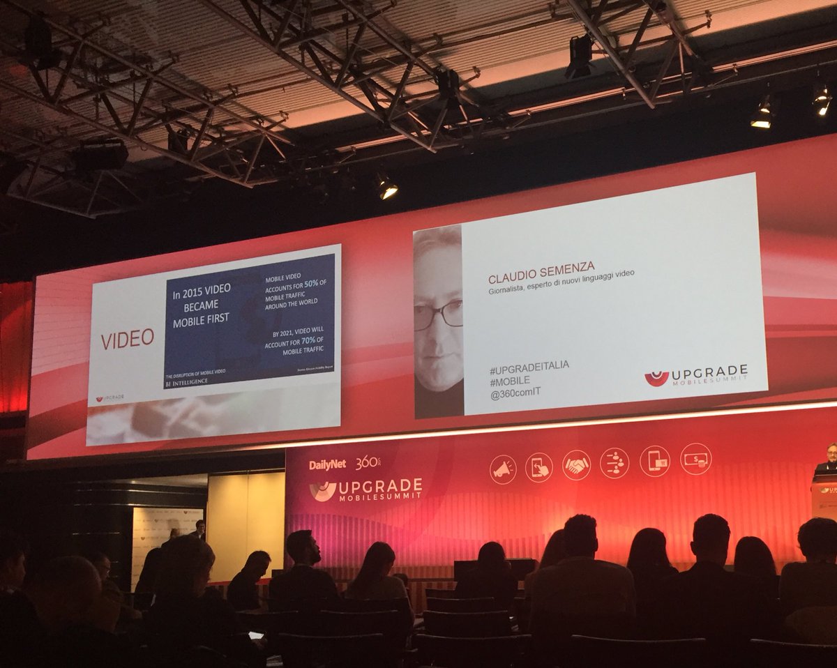 MarinaAwad1's tweet photo. Nel 2021 il 70% delle video views saranno da #mobile. #mobilesummit #UPGRADEITALIA https://t.co/o55O14718t