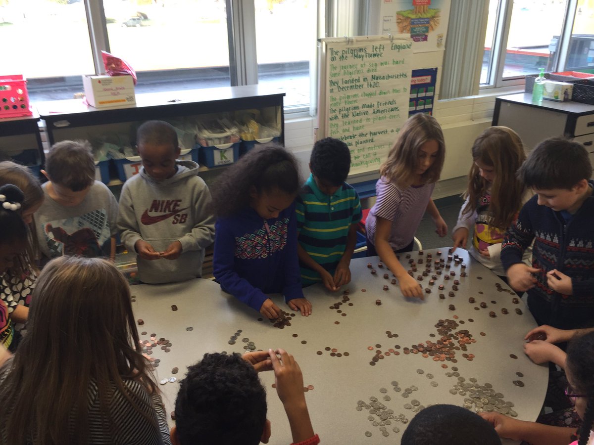 Counting the money we raised! #LeukemiaAndLymphomaSociety #PenniesForPasta #OliveGarden #EdmonsonLions