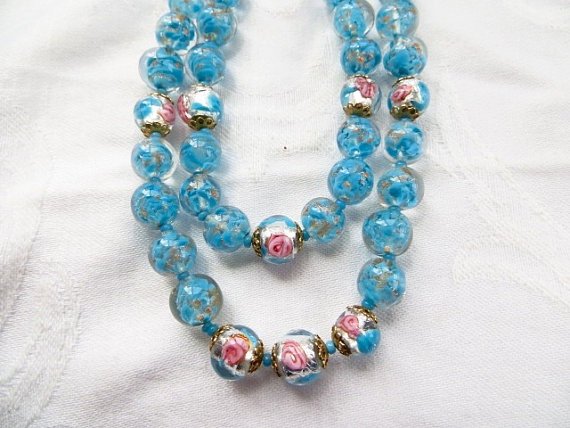 etsy.com/listing/479282… #venetianbeadnecklsce #sommersobeads #muranonecklace #venetianjewelry