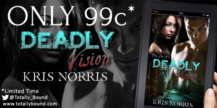 Love #paranormal romance with a side of #suspense? Pick up a copy of #DeadlyVision by Kris Norris for just 99p/c!  ow.ly/Ho2m306eEKP