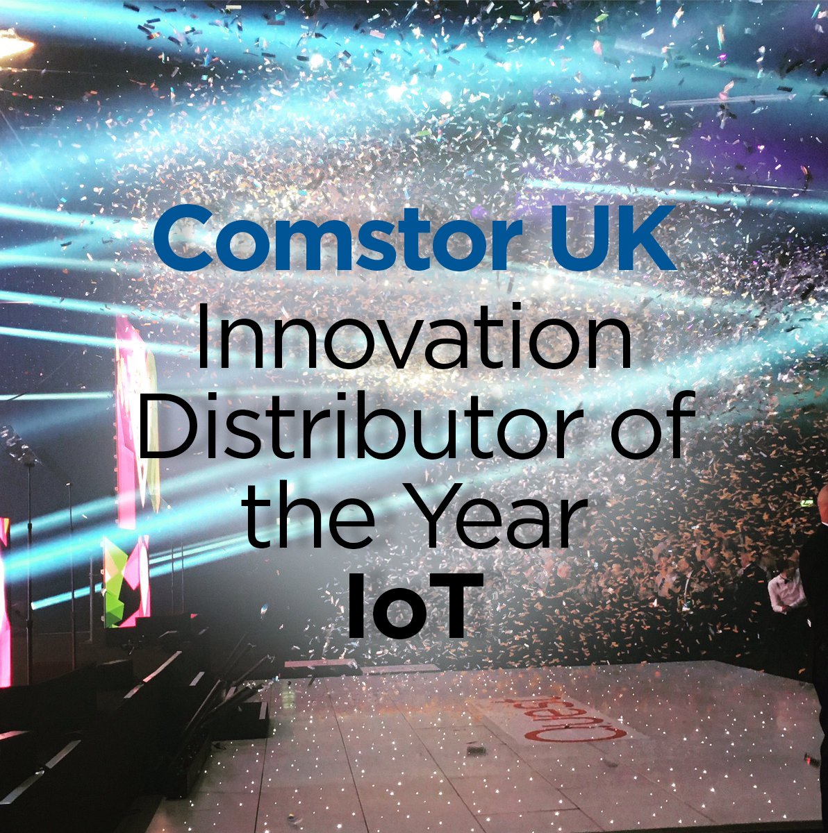 ComstorUK's tweet photo. Fantastic night  @CRN Awards &amp; we WON Innovation Distributor of the Year for IoT. Congratulations to all the winners! #CRNAwards #CRN https://t.co/yy1eKZG2Pv