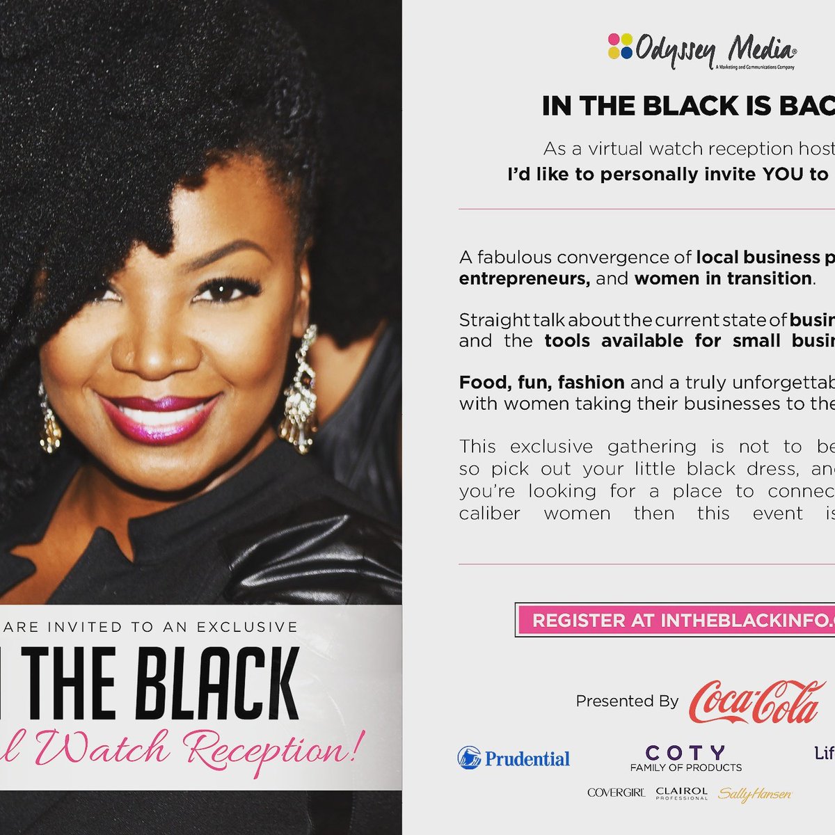 DianneLemon's tweet photo. It's here. IN THE BLACK PITTSBURGH!
We are sooo excited! Thank you, Linda Spradley Dunn, Coke, Prudential and Coty
#INTHEBLACK2016 https://t.co/U8gzAc4EiN