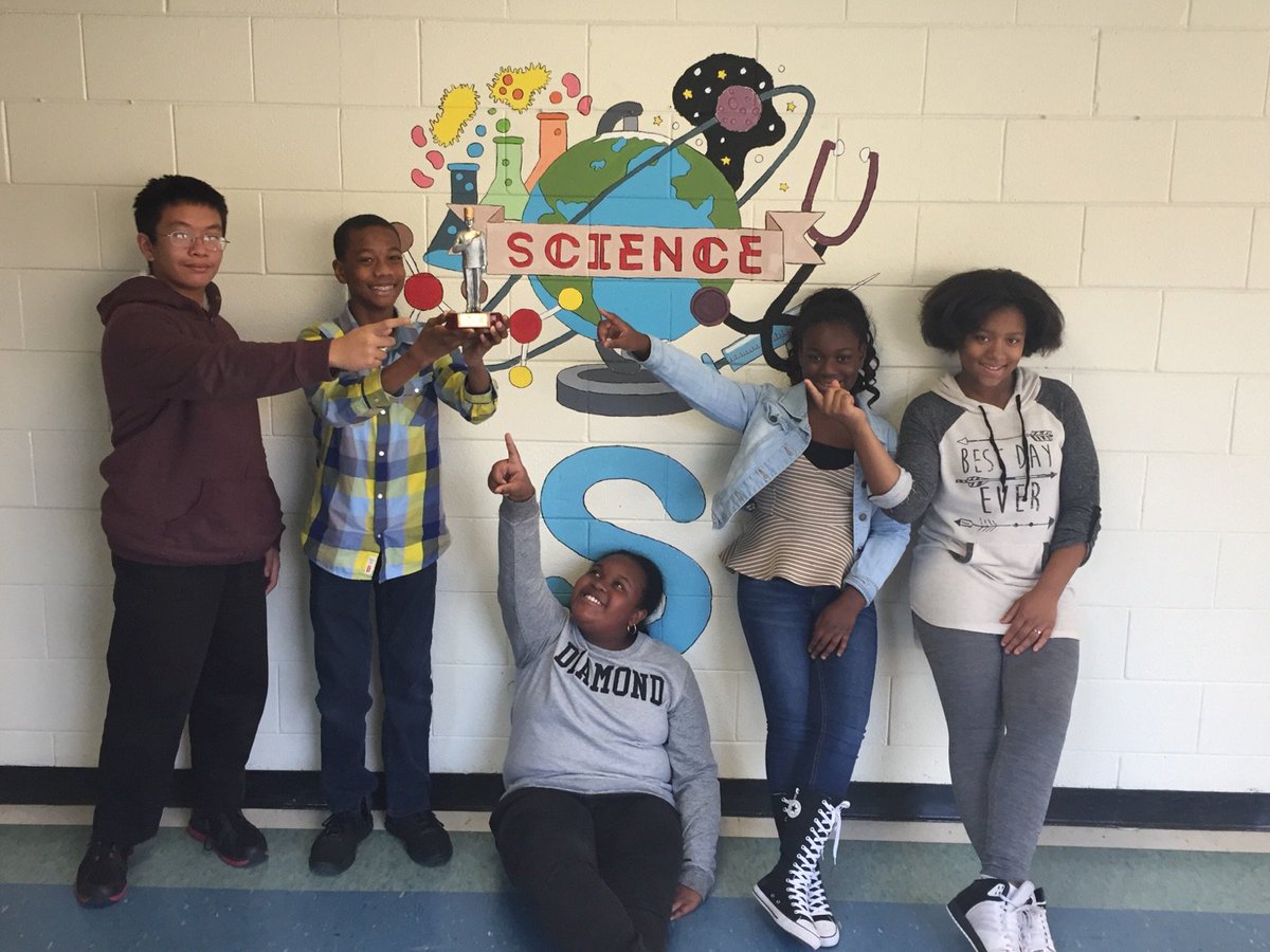 jmmstem's tweet photo. Team HEAT was awarded their trophy today for the Kids Cook With Heart Competition!  Special thank you to Brittany Youngman! #AHA #AON #STEM https://t.co/IVLLrYVtQ2