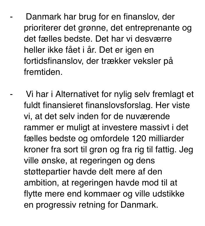 alternativet_'s tweet image. En grønnere, mere entreprenant fremtid er mulig 💚Her reaktion på #fl17 fra @rasmusnordqvist #dkpol #dkgreen