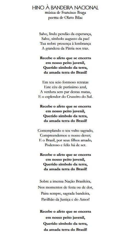Antes da versão atual, letra do Hino Nacional bajulava Pedro II — Senado  Notícias