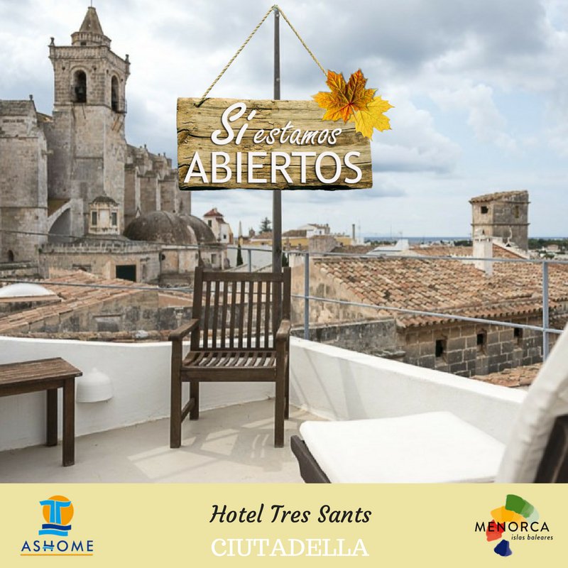 Si vienes a #Menorca en otoño, el #Hotel Tres Sants de #Ciutadella es una gran opción. Descúbrelo en:visitmenorca.com/es/blog/tres-s…