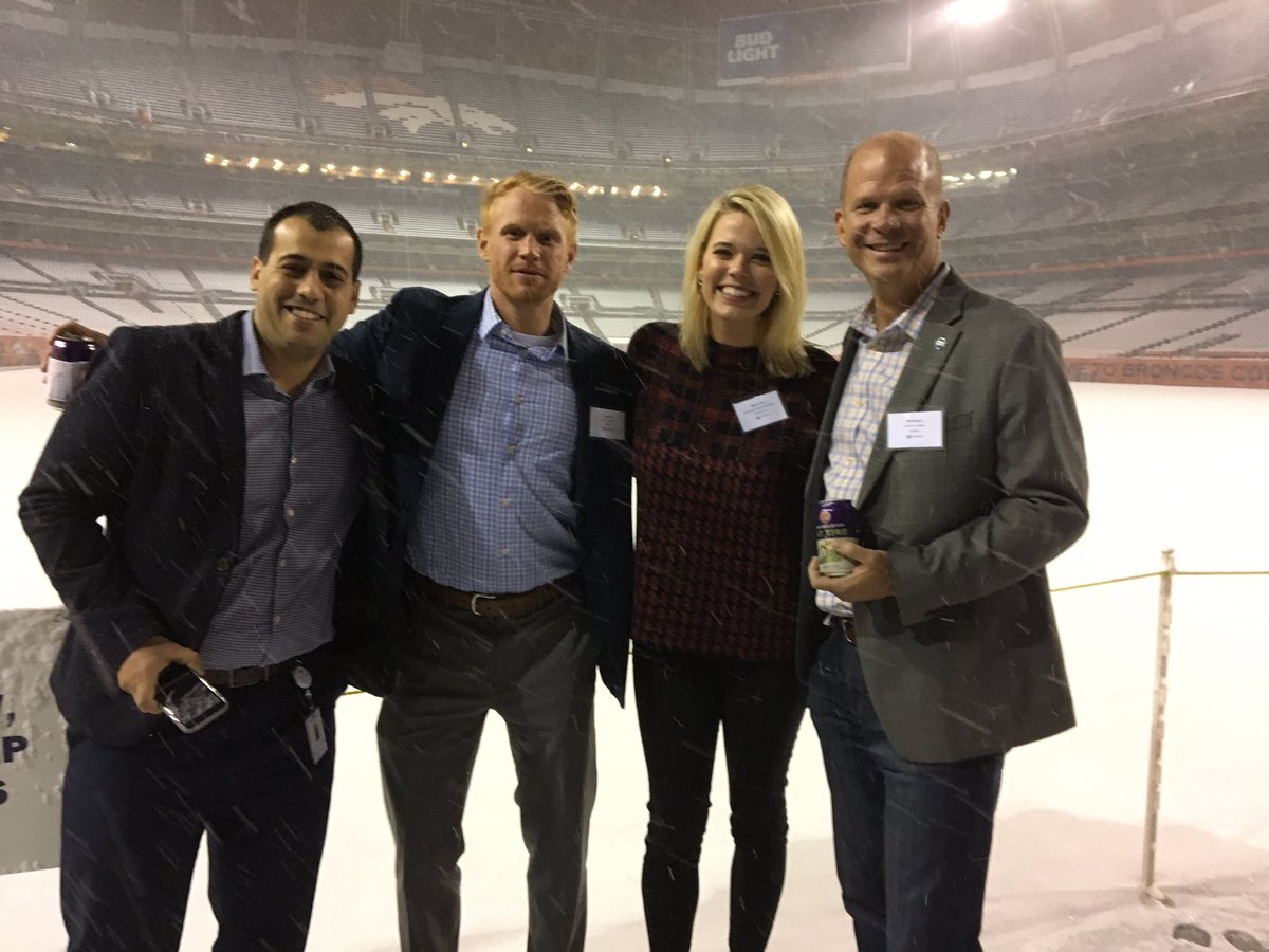 caituck's tweet photo. How fitting that the first snow of the year would fall on us in such a magical place ☃️@viawest_inc client event at @SportsAuthField https://t.co/s3OU35laVS