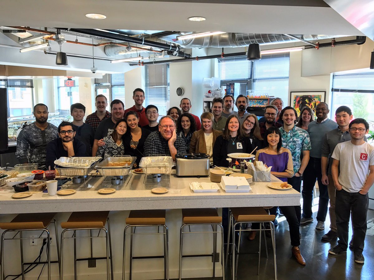 CapitalOneTech's tweet photo. Happy Labsgiving from the #DCLab! #gobblegobble #somuchfood https://t.co/TTkq4isxo7