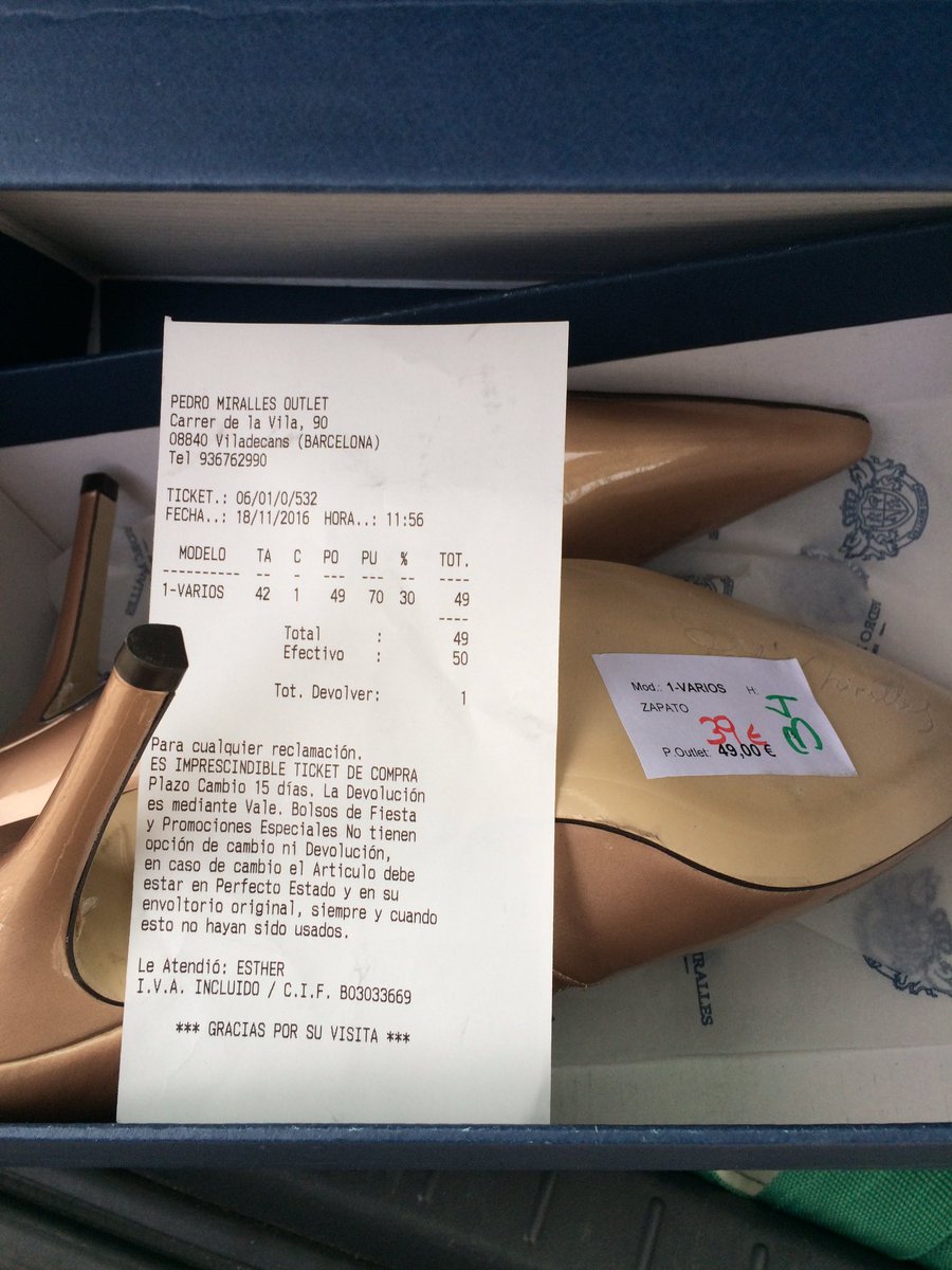 lenakose's tweet image. #outletstyle #viladecans #pedromiralles se cobra más de lo que pone la etiqueta. Dicen que ha sido precio de antes.