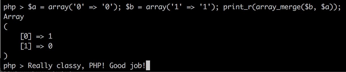 Max_Bytes's tweet image. Not cool PHP, not cool! :( #notgamedev #programming #php