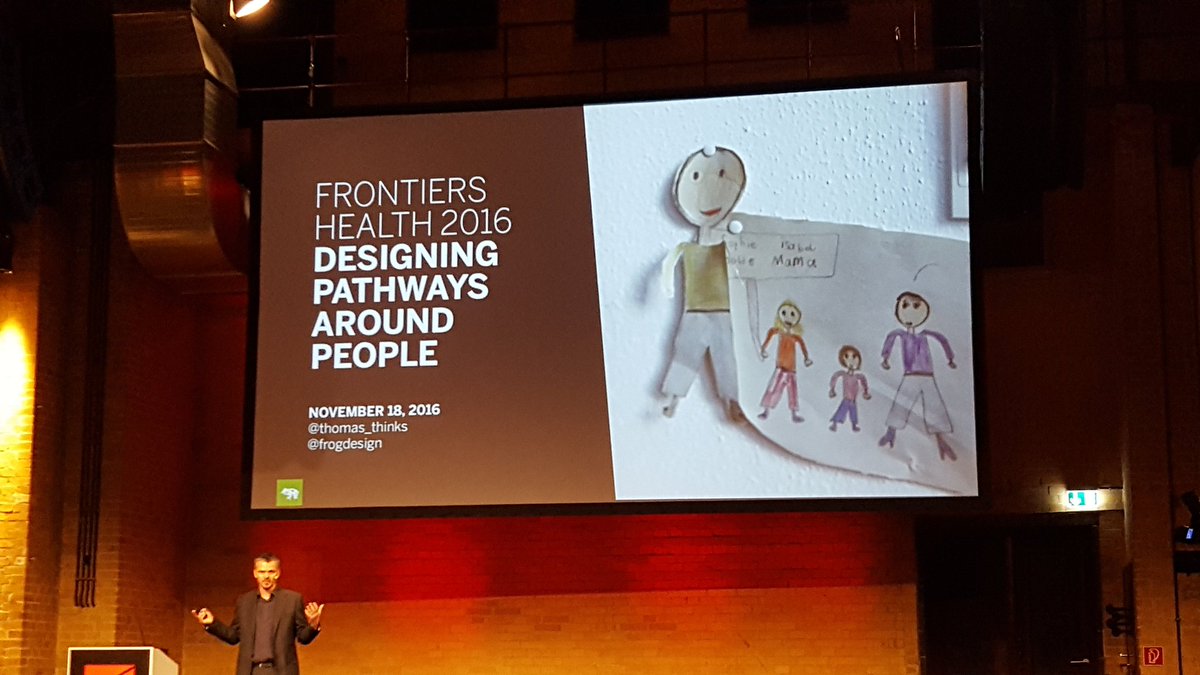 twtamd's tweet photo. "#DesignThinking for pathways, for real world journeys &amp; behaviours. Then target improvement,  lastly build solution" @thomas_thinks #fh16 https://t.co/fvNetodM1L