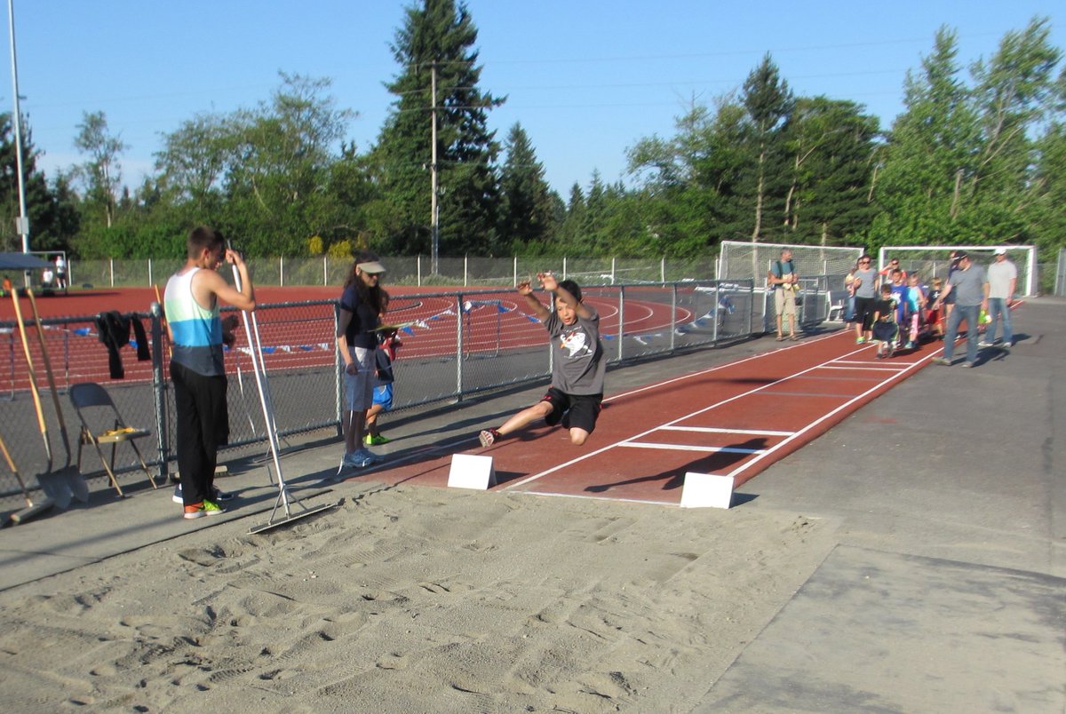 Track and Field teaches the basics of running, jumping and throwing.