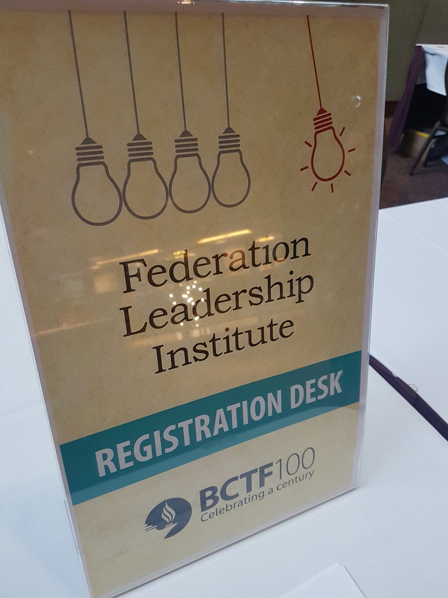 MsAmandaLong's tweet image. Federation Leadership Institute (FLI) for @bctf local leaders today and tomorrow. #bctf2016