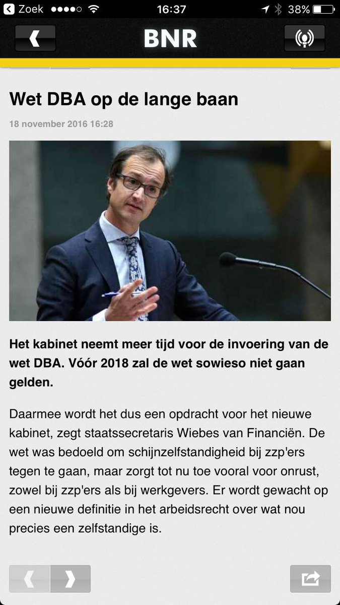 That escalated quickly! Wet #DBA op lange baan.