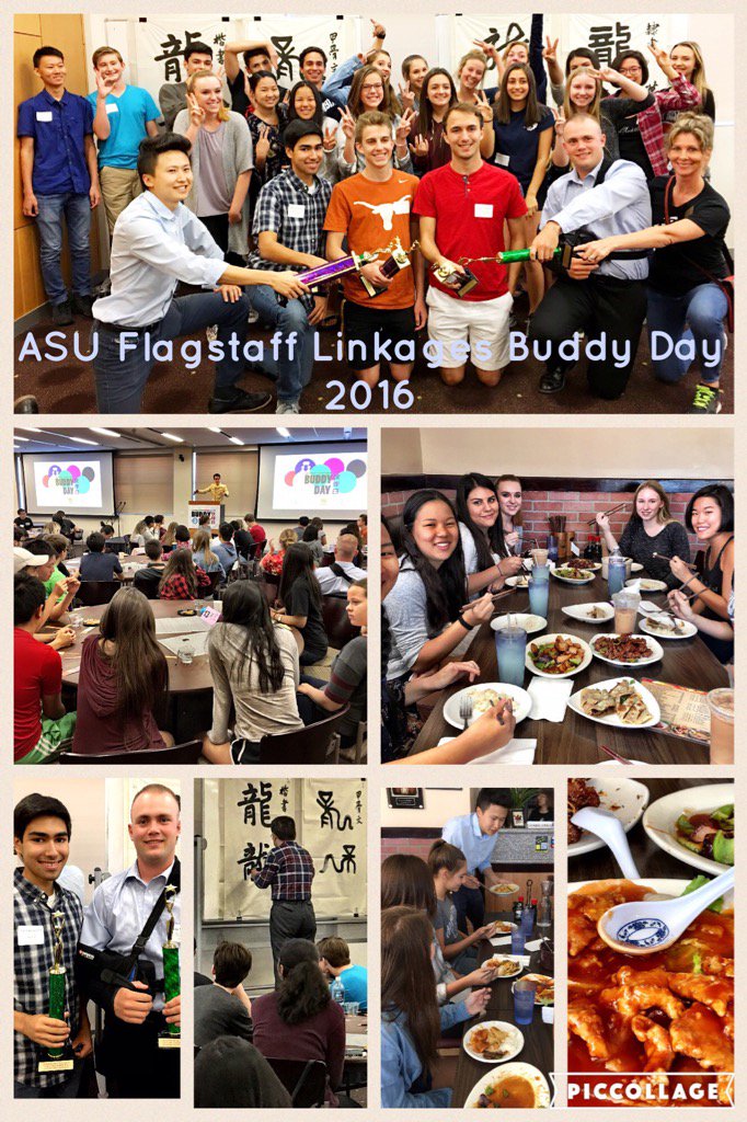 CS Chinese WL students D Gladstone-Z Garrett-E Gershenfield-C Foster getting Outstanding Video Award @ ASU Buddy Day