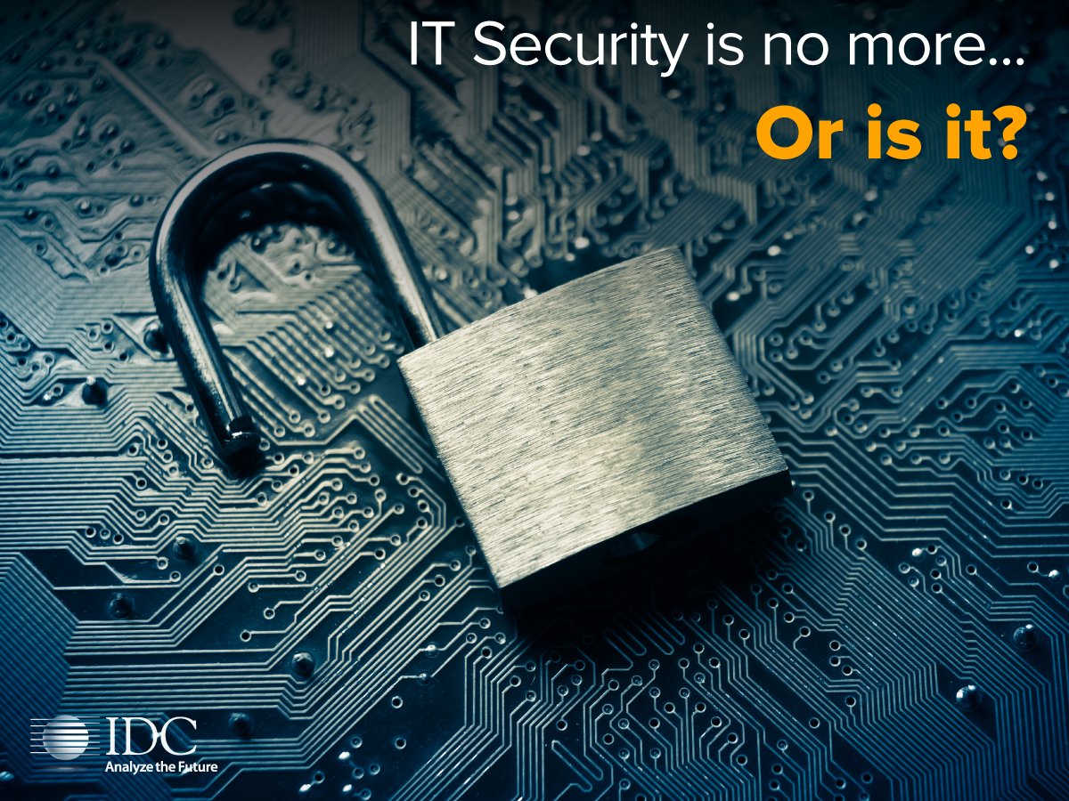 #ITSecurity is gone! New approach possible? bit.ly/2fokhvE