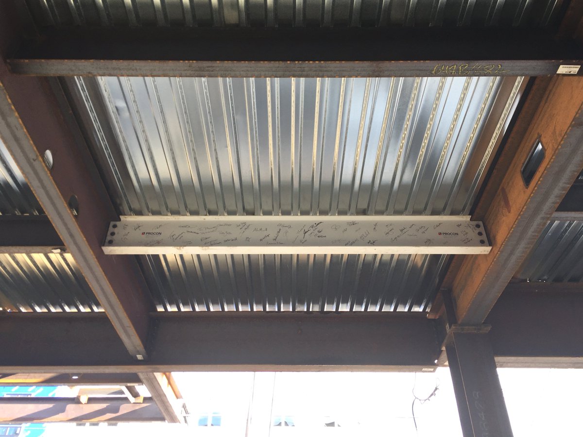 PROCONDsgnBuild's tweet image. The signed beam was placed on the #ACHotel in #Worcester ! Stay tuned for more construction photos as the project progresses.