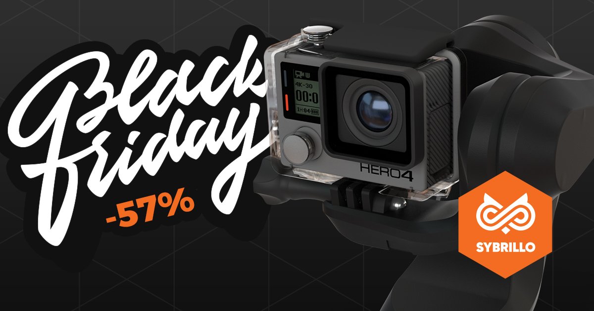 Sybrillo's tweet image. #blackfriday is only 1 week from now🙌🔜 so we&apos;ve prepared a special offer for you! Click for more: bit.ly/2fjLoYI #goprostabilizer