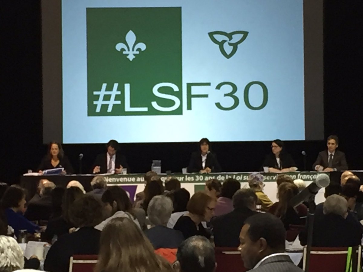 Un deuxième panel - la #LSF30 au sein de l'architecture gouv ontarienne. Notre DG adressera 4 grands enjeux.
