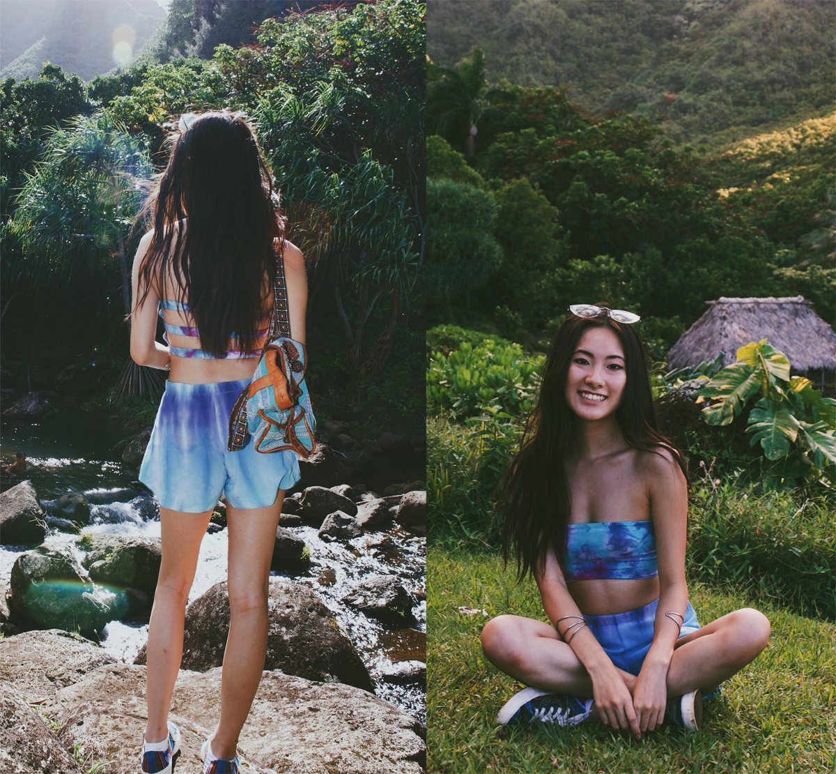 SustSiren's tweet photo. 1st outfit post from Hawaii now up on the blog 🌺 Wearing organic tie dye threads from @IndigoShmindigo 🌿 See it now—https://t.co/HhGoLHpg8O https://t.co/Kw4GAo9Lmp
