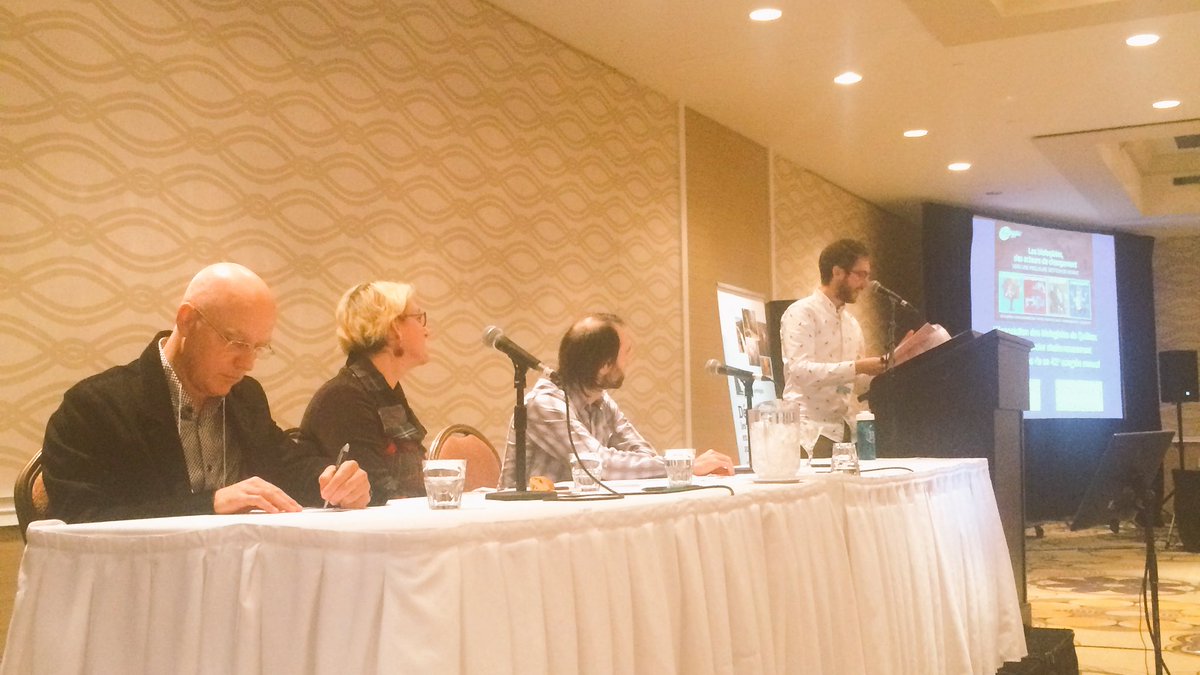 BiologistesQc's tweet photo. Intervenir ou ne pas intervenir ? Tout un débat pour les biologistes est en cours à #ABQ2016 avec @snapqc, @universitelaval et Kim Marineau https://t.co/0OoIxDGcDd