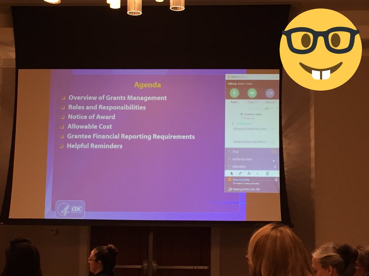 TulanePRC's tweet photo. Now we're getting into the administrative nitty gritty of #PRCs grants, reporting to CDC. #budgets #termsandconditions #phnerds #PRCs30th https://t.co/yieMq0XB4Z