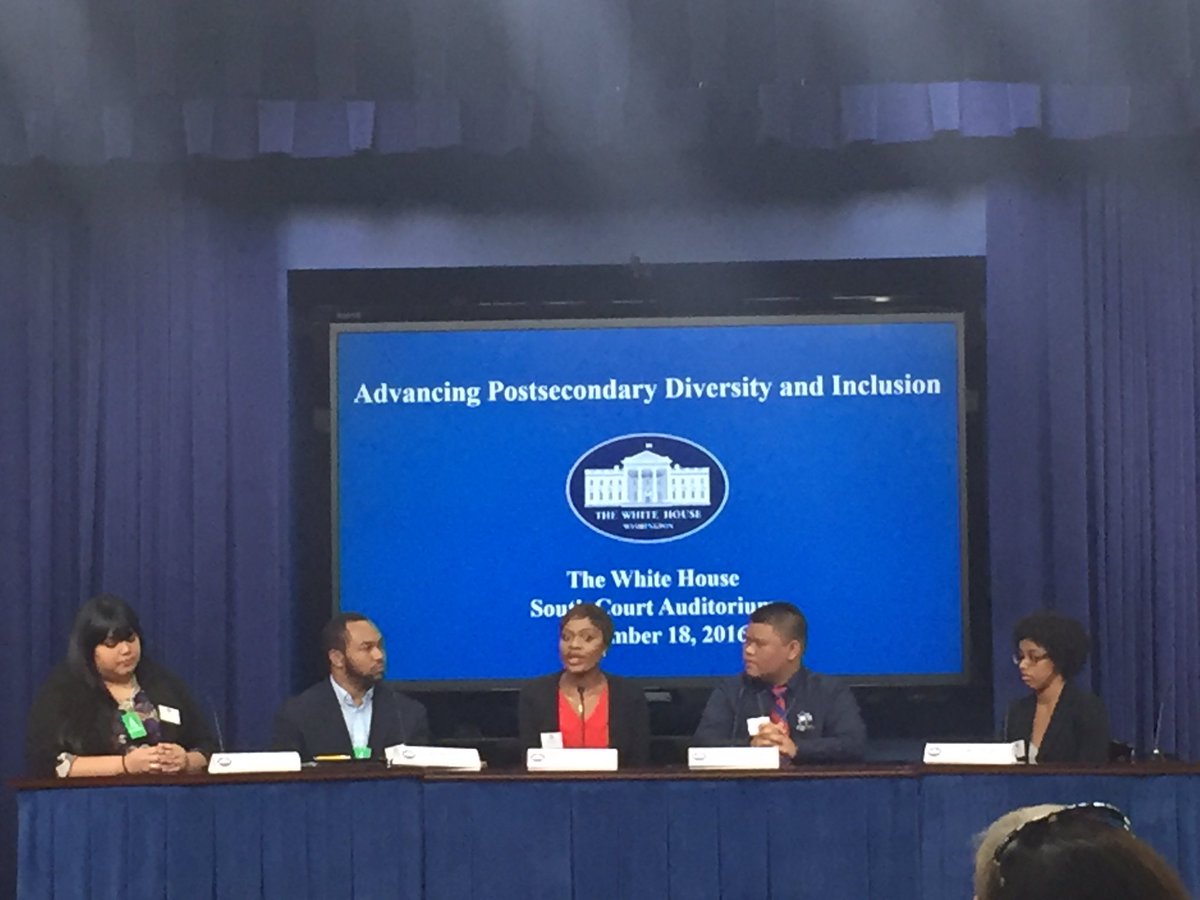 impressive young scholars at #WhiteHouse summit reminding us of the importance of inclusion. now more than ever.